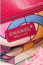 FWRD Renew Chanel Terry Chain Shoulder Bag in Pink, view 5, click to view large image.