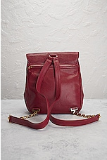 FWRD Renew Chanel Caviar Turnlock Backpack in Burgundy, view 3, click to view large image.