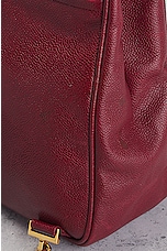 FWRD Renew Chanel Caviar Turnlock Backpack in Burgundy, view 9, click to view large image.