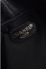 FWRD Renew Chanel Coco Mark Caviar Chain Tote Bag in Black, view 5, click to view large image.