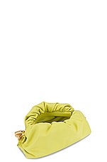 FWRD Renew Bottega Veneta The Pouch Chain Bag in Seagrass & Gold, view 4, click to view large image.