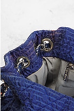 FWRD Renew Chanel Quilted Nylon Flap Shoulder Bag in Blue, view 7, click to view large image.
