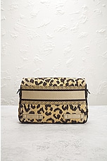 FWRD Renew Dior Camp Messenger Shoulder Bag in Leopard, view 3, click to view large image.