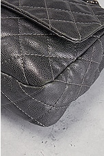 FWRD Renew Chanel Metallic Quilted Caviar Flap Shoulder Bag in Grey, view 8, click to view large image.