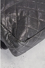 FWRD Renew Chanel Metallic Quilted Caviar Flap Shoulder Bag in Grey, view 9, click to view large image.