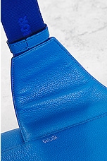 FWRD Renew Dior Calfskin Leather Saddle Shoulder Bag in Blue, view 8, click to view large image.