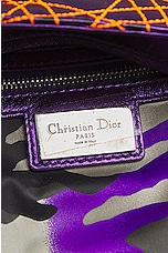 FWRD Renew Dior X Anselm Reyle Lady Cannage Handbag in Purple, view 5, click to view large image.