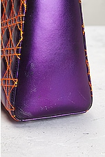 FWRD Renew Dior X Anselm Reyle Lady Cannage Handbag in Purple, view 9, click to view large image.