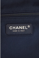FWRD Renew Chanel Denim Tote Bag in Navy, view 6, click to view large image.