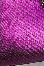 FWRD Renew Dior Python Mini Lady Handbag in Metallic Purple, view 7, click to view large image.