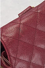 FWRD Renew Chanel Drawstring Caviar Backpack in Maroon, view 8, click to view large image.