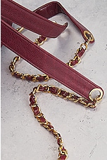 FWRD Renew Chanel Drawstring Caviar Backpack in Maroon, view 9, click to view large image.