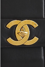FWRD Renew Chanel Lambskin Turnlock Shoulder Bag in Black, view 6, click to view large image.