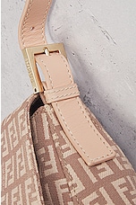 FWRD Renew Fendi Zucca Mama Baguette Shoulder Bag in Pink, view 8, click to view large image.