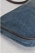 FWRD Renew Fendi Denim Pochette Accessories Shoulder Bag in Blue, view 8, click to view large image.