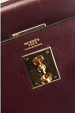 FWRD Renew Hermes Box Kelly 32 Handbag in Bordeaux, view 5, click to view large image.