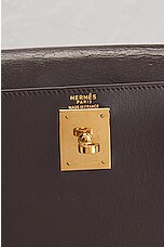 FWRD Renew Hermes Kelly 28 Handbag in Dark Brown, view 5, click to view large image.