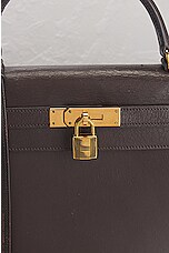 FWRD Renew Hermes Kelly 28 Handbag in Dark Brown, view 6, click to view large image.