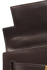FWRD Renew Hermes Kelly 28 Handbag in Dark Brown, view 7, click to view large image.