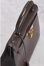 FWRD Renew Hermes Kelly 28 Handbag in Dark Brown, view 8, click to view large image.