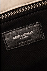 FWRD Renew Saint Laurent Small Monogramme Puffer Loulou Shoulder Bag in Crema Soft, view 6, click to view large image.