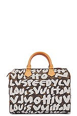 FWRD Renew Louis Vuitton Speedy Monogram Graphite 30 Handbag in Brown, view 1, click to view large image.