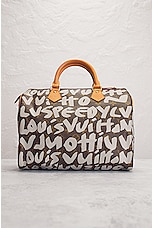FWRD Renew Louis Vuitton Speedy Monogram Graphite 30 Handbag in Brown, view 2, click to view large image.