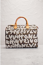 FWRD Renew Louis Vuitton Speedy Monogram Graphite 30 Handbag in Brown, view 3, click to view large image.