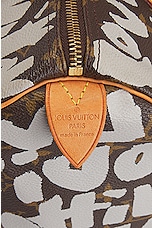 FWRD Renew Louis Vuitton Speedy Monogram Graphite 30 Handbag in Brown, view 5, click to view large image.