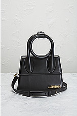 FWRD Renew JACQUEMUS Le Chiquito Noeud Bag in Black, view 2, click to view large image.