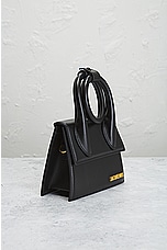 FWRD Renew JACQUEMUS Le Chiquito Noeud Bag in Black, view 4, click to view large image.