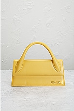 FWRD Renew JACQUEMUS Le Chiquito Long Bag in Dark Yellow, view 2, click to view large image.