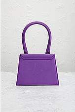 FWRD Renew JACQUEMUS Le Chiquito Moyen Bag in Purple, view 3, click to view large image.