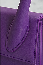 FWRD Renew JACQUEMUS Le Chiquito Moyen Bag in Purple, view 6, click to view large image.