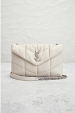 FWRD Renew Saint Laurent Toy Puffer Loulou Bag in Crema Soft, view 2, click to view large image.