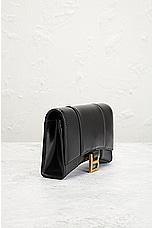 FWRD Renew Balenciaga Hourglass Wallet On Chain Bag in Black, view 4, click to view large image.
