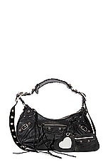 FWRD Renew Balenciaga Small Le Cagole Shoulder Bag in Black, view 1, click to view large image.