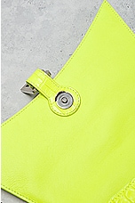 FWRD Renew Balenciaga Small Downtown Shoulder Bag in Fluo Yellow, view 7, click to view large image.