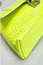 FWRD Renew Balenciaga Small Downtown Shoulder Bag in Fluo Yellow, view 8, click to view large image.