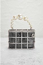 FWRD Renew Rosantica Holli Shiny Bag in Silver, view 2, click to view large image.