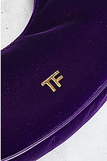 FWRD Renew TOM FORD Bianca Velvet Mini Hobo Bag in Violet, view 5, click to view large image.
