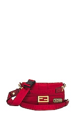 FWRD Renew Fendi X Porter Mama Baguette 3 Way Shoulder Bag in Red, view 1, click to view large image.