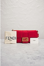 FWRD Renew Fendi X Porter Mama Baguette 3 Way Shoulder Bag in Red, view 10, click to view large image.