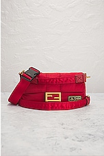 FWRD Renew Fendi X Porter Mama Baguette 3 Way Shoulder Bag in Red, view 2, click to view large image.