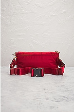 FWRD Renew Fendi X Porter Mama Baguette 3 Way Shoulder Bag in Red, view 3, click to view large image.