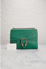 FWRD Renew Gucci Dionysus Chain Shoulder Bag in Green, view 10, click to view large image.