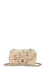 FWRD Renew Chanel 19th Series Quilted Cotton with Chain Shoulder