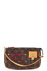 FWRD Renew Louis Vuitton Pouch Pochette Accessoires Shoulder Bag in Brown, view 1, click to view large image.