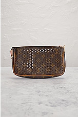 FWRD Renew Louis Vuitton Pouch Pochette Accessoires Shoulder Bag in Brown, view 3, click to view large image.