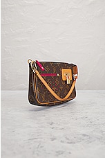 FWRD Renew Louis Vuitton Pouch Pochette Accessoires Shoulder Bag in Brown, view 4, click to view large image.